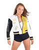 Varsity Cropped Varsity Jacket Low Collar