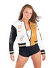Varsity Cropped Varsity Jacket Low Collar