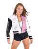 Varsity Cropped Varsity Jacket Low Collar