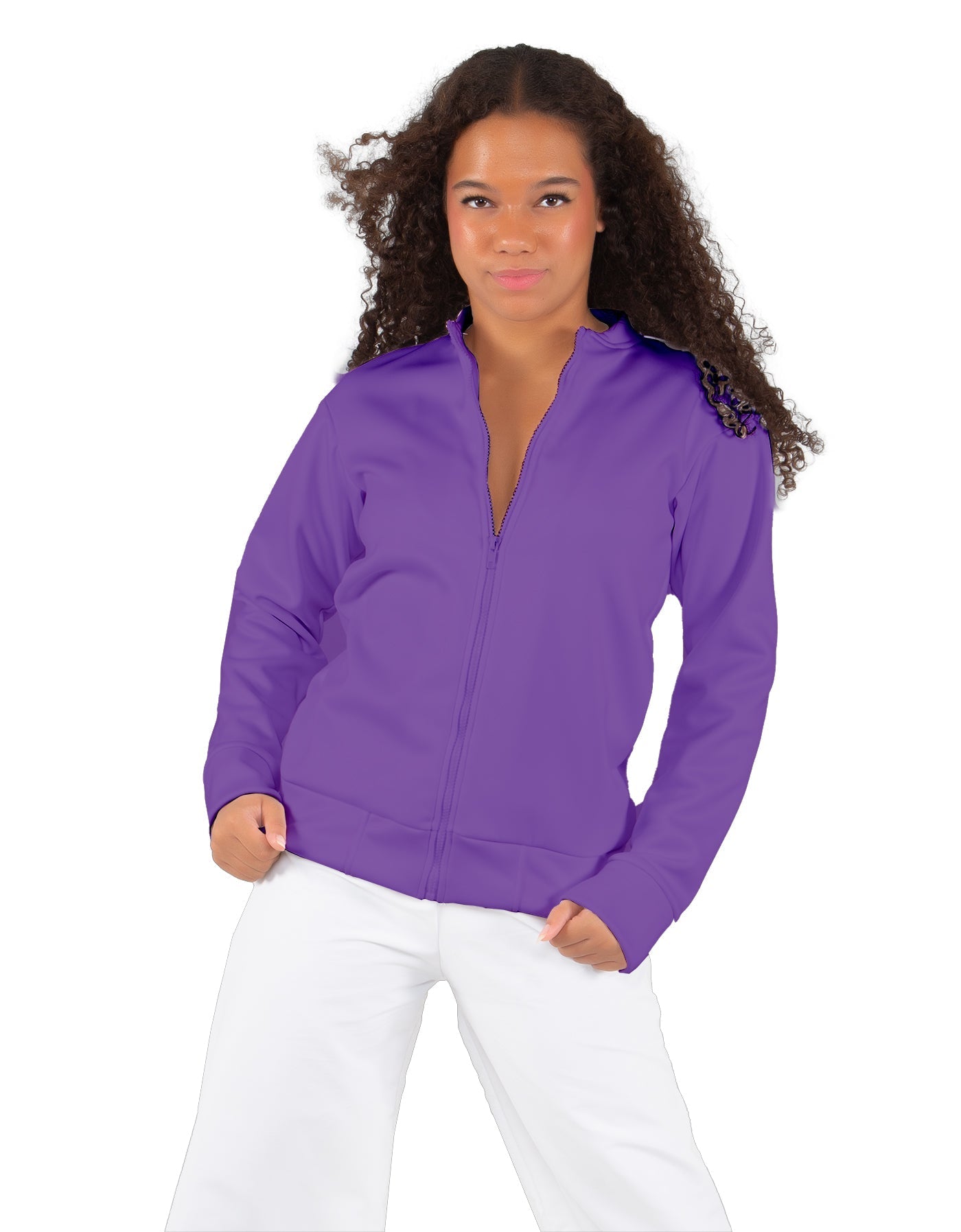 Solid Fleece Varsity Jacket