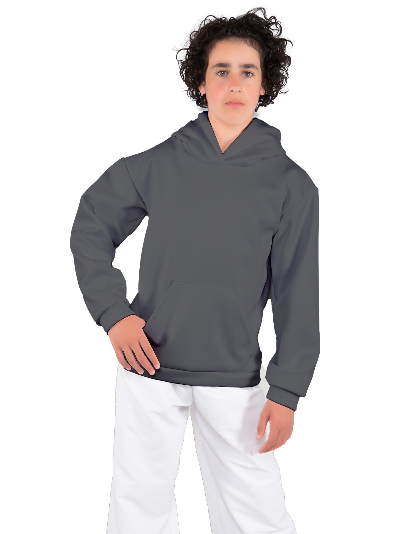 Solid Fleece Pullover Hoody