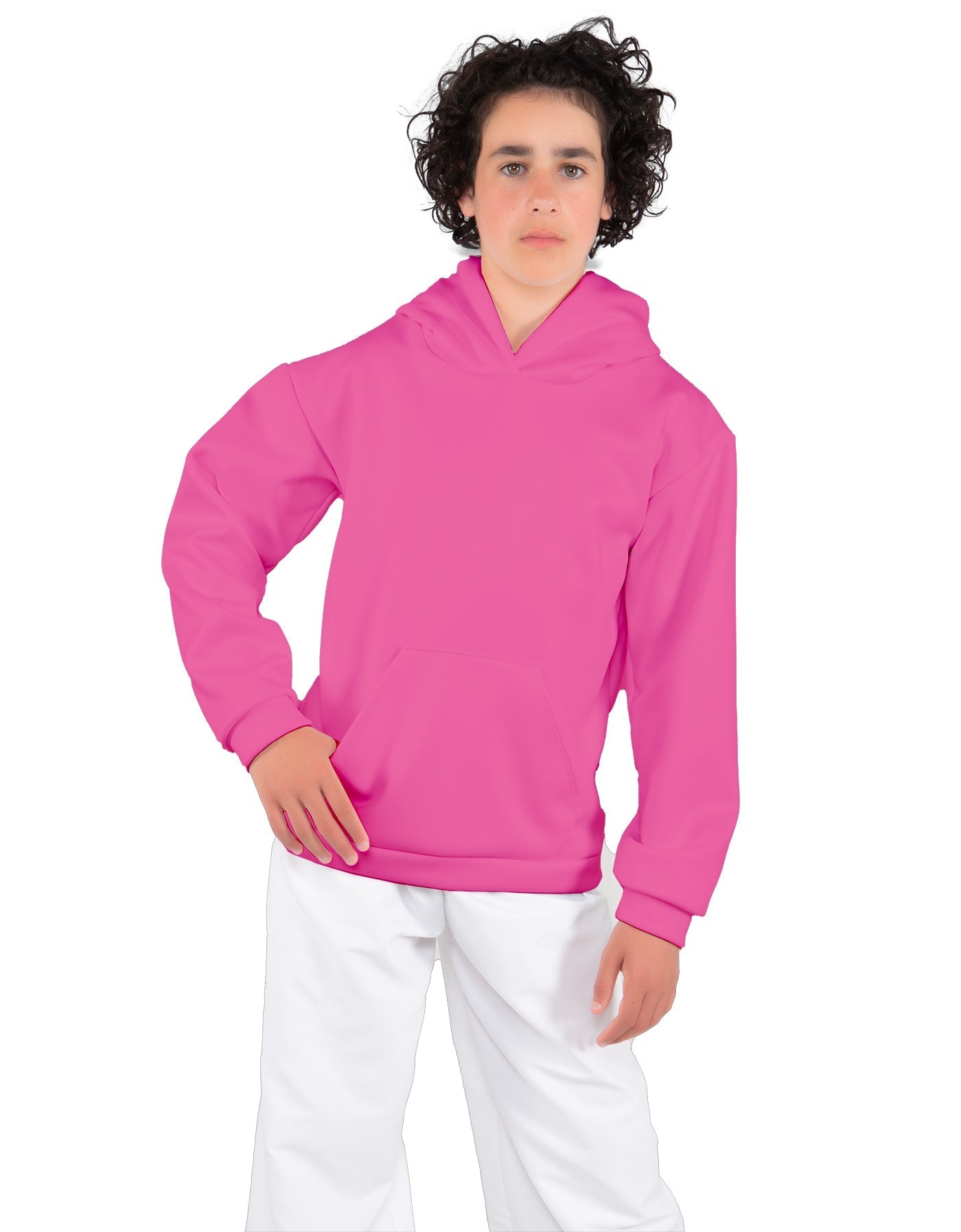 Solid Fleece Pullover Hoody