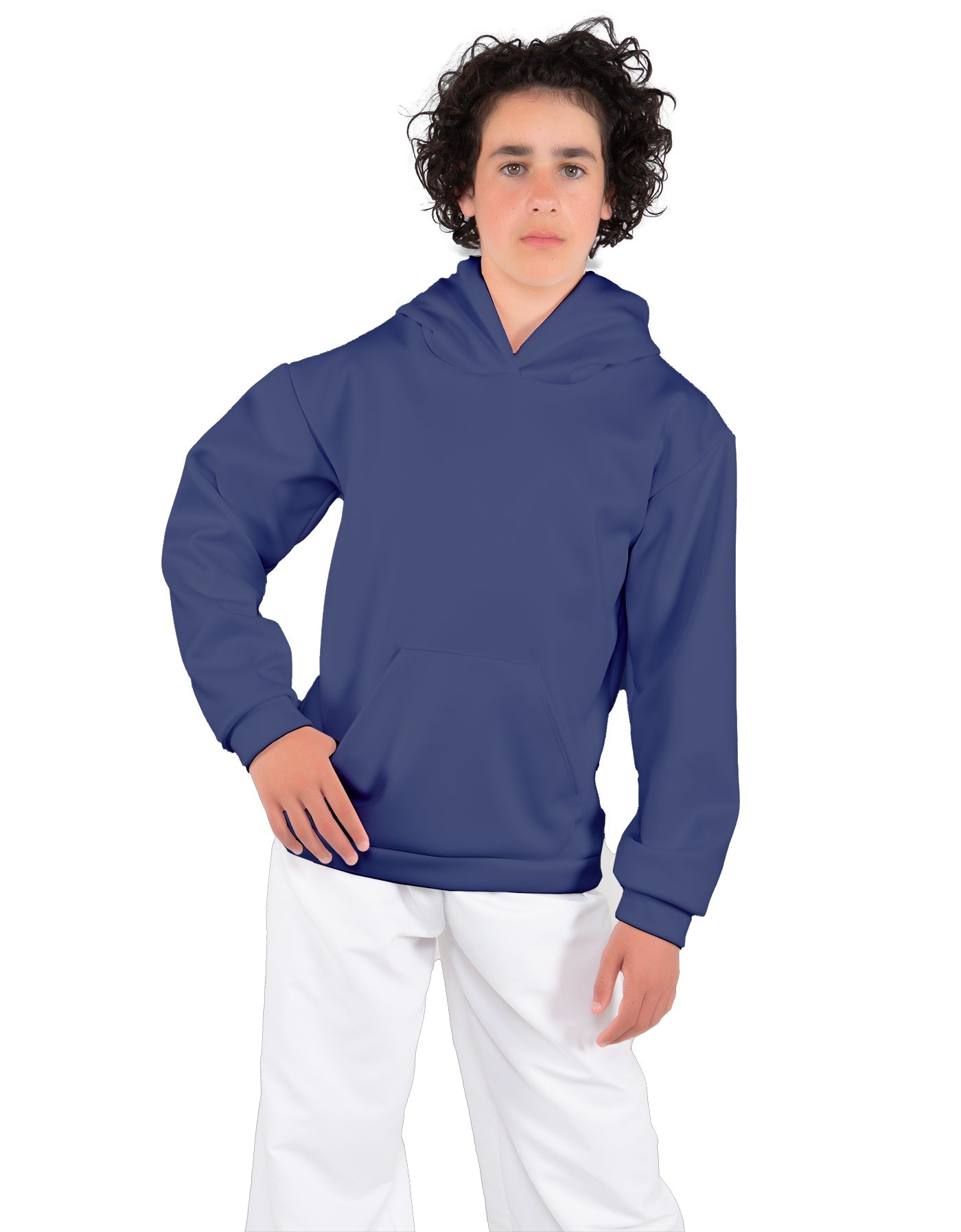 Solid Fleece Pullover Hoody