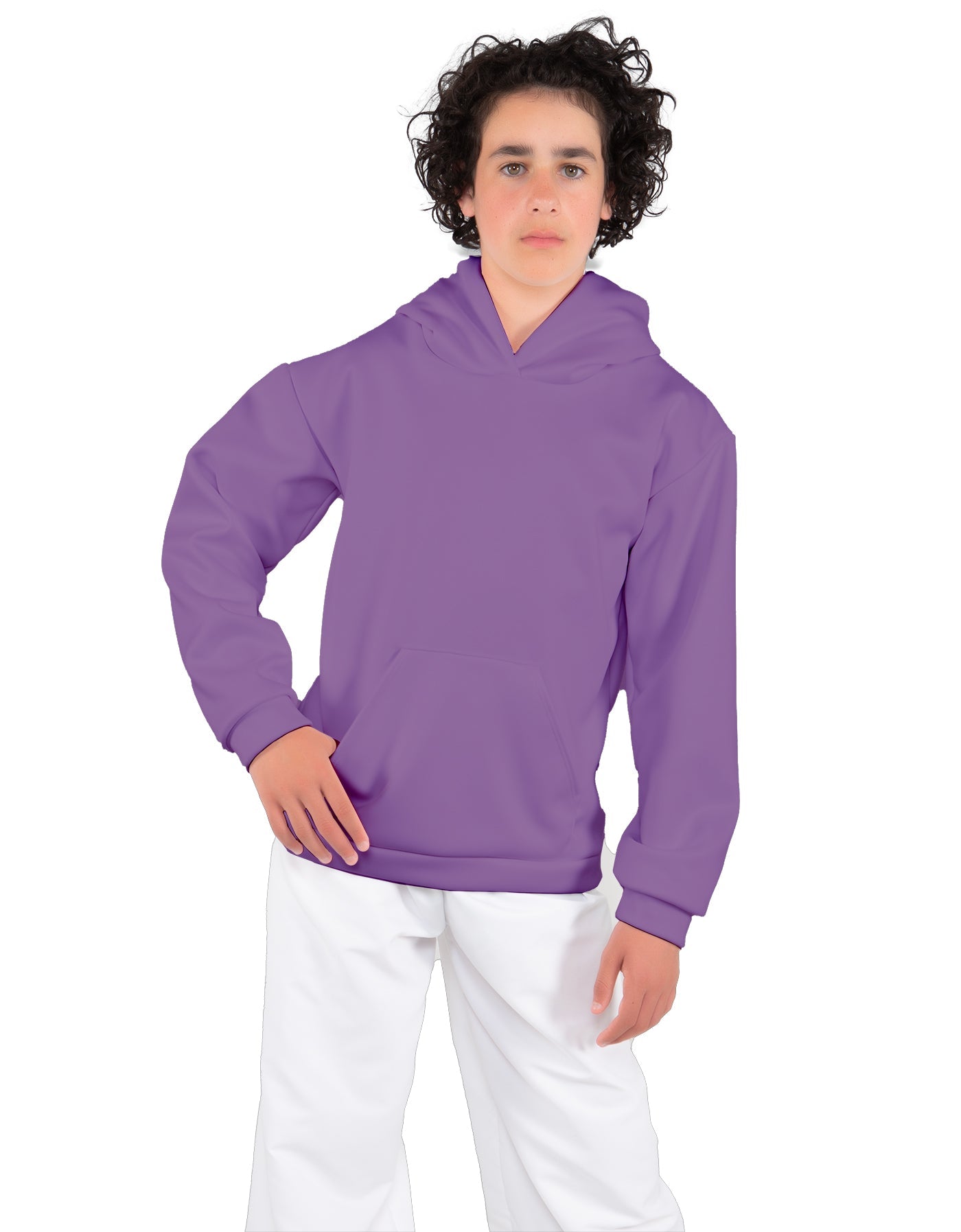 Solid Fleece Pullover Hoody