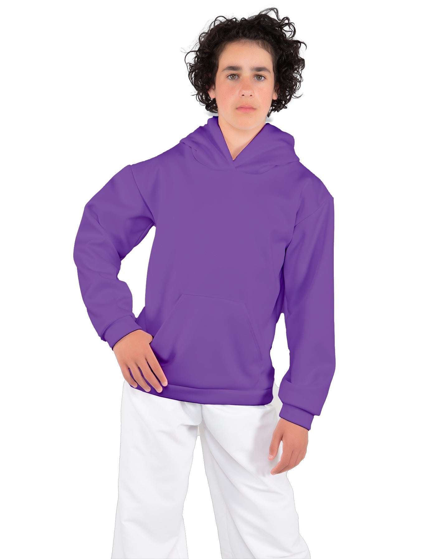 Solid Fleece Pullover Hoody