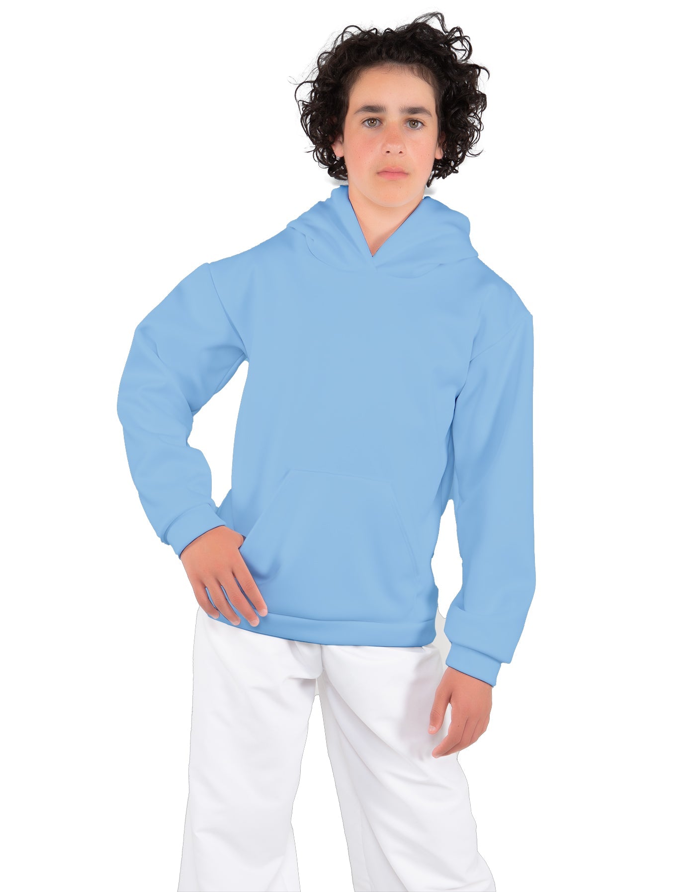 Solid Fleece Pullover Hoody