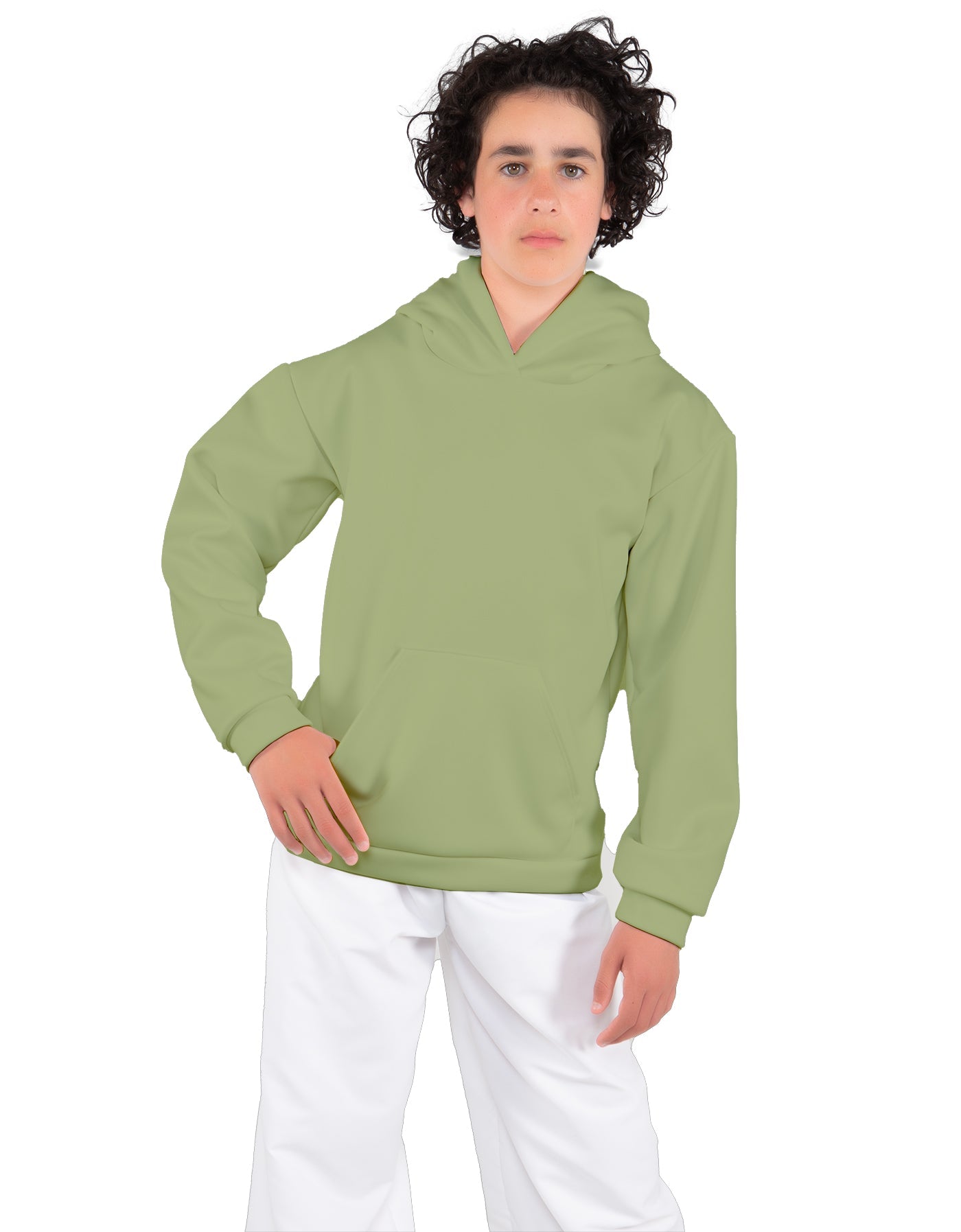 Solid Fleece Pullover Hoody