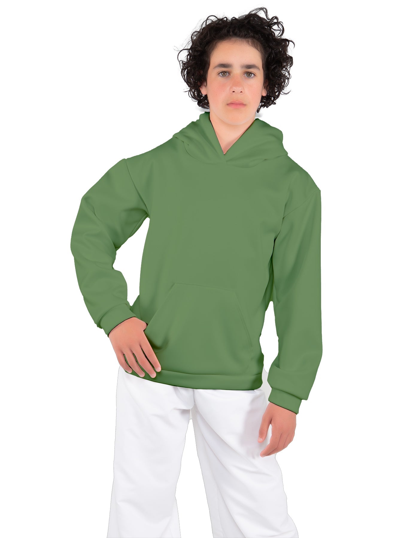 Solid Fleece Pullover Hoody