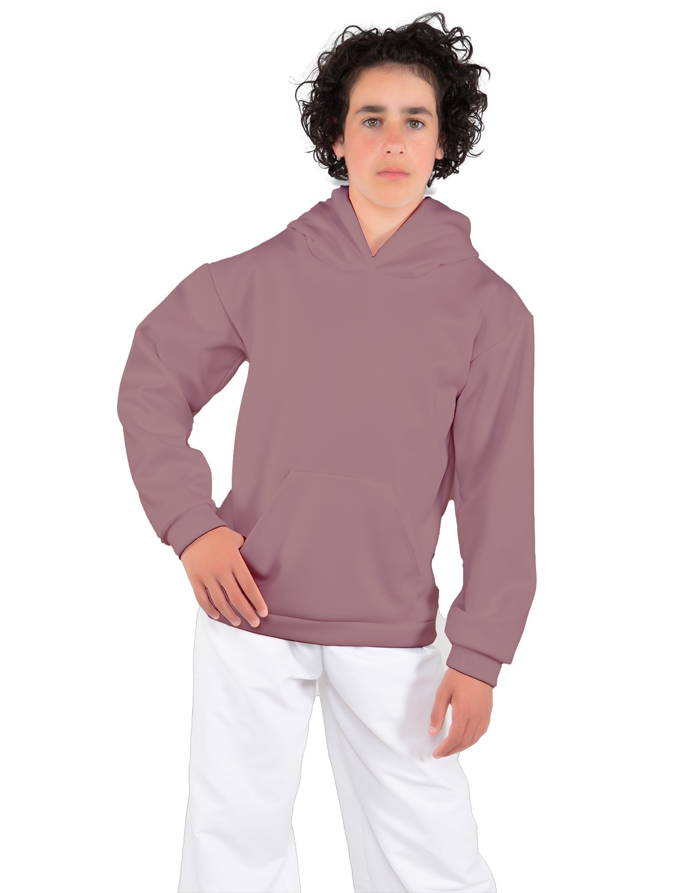 Solid Fleece Pullover Hoody