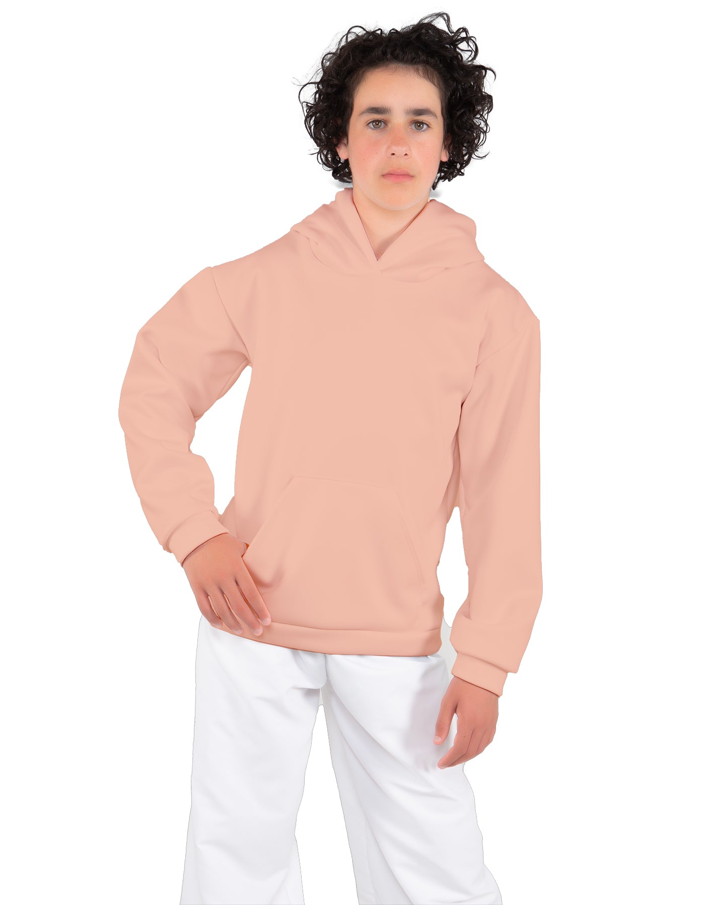 Solid Fleece Pullover Hoody
