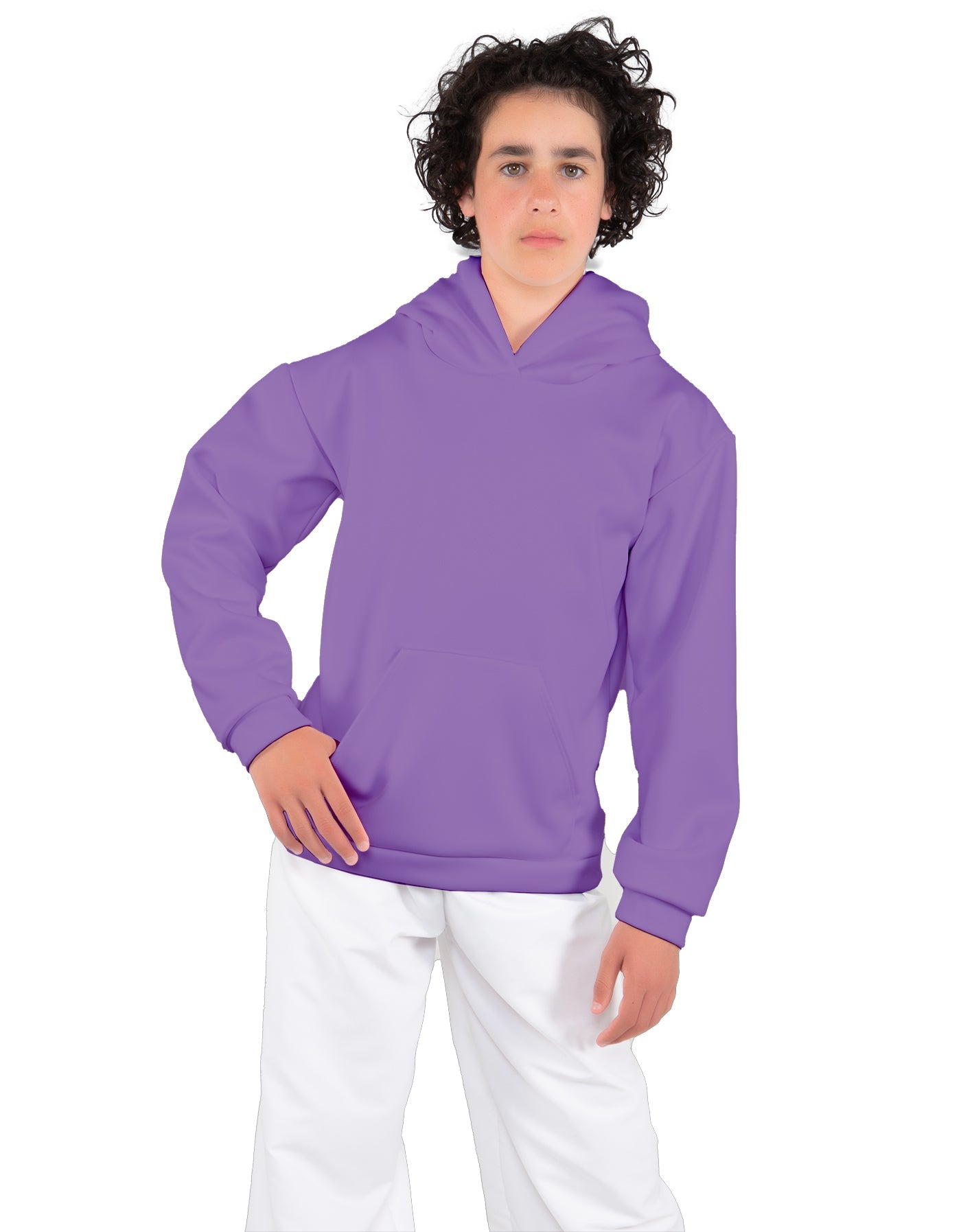 Solid Fleece Pullover Hoody