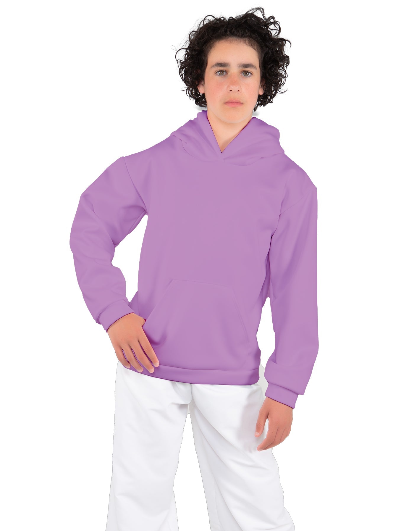 Solid Fleece Pullover Hoody