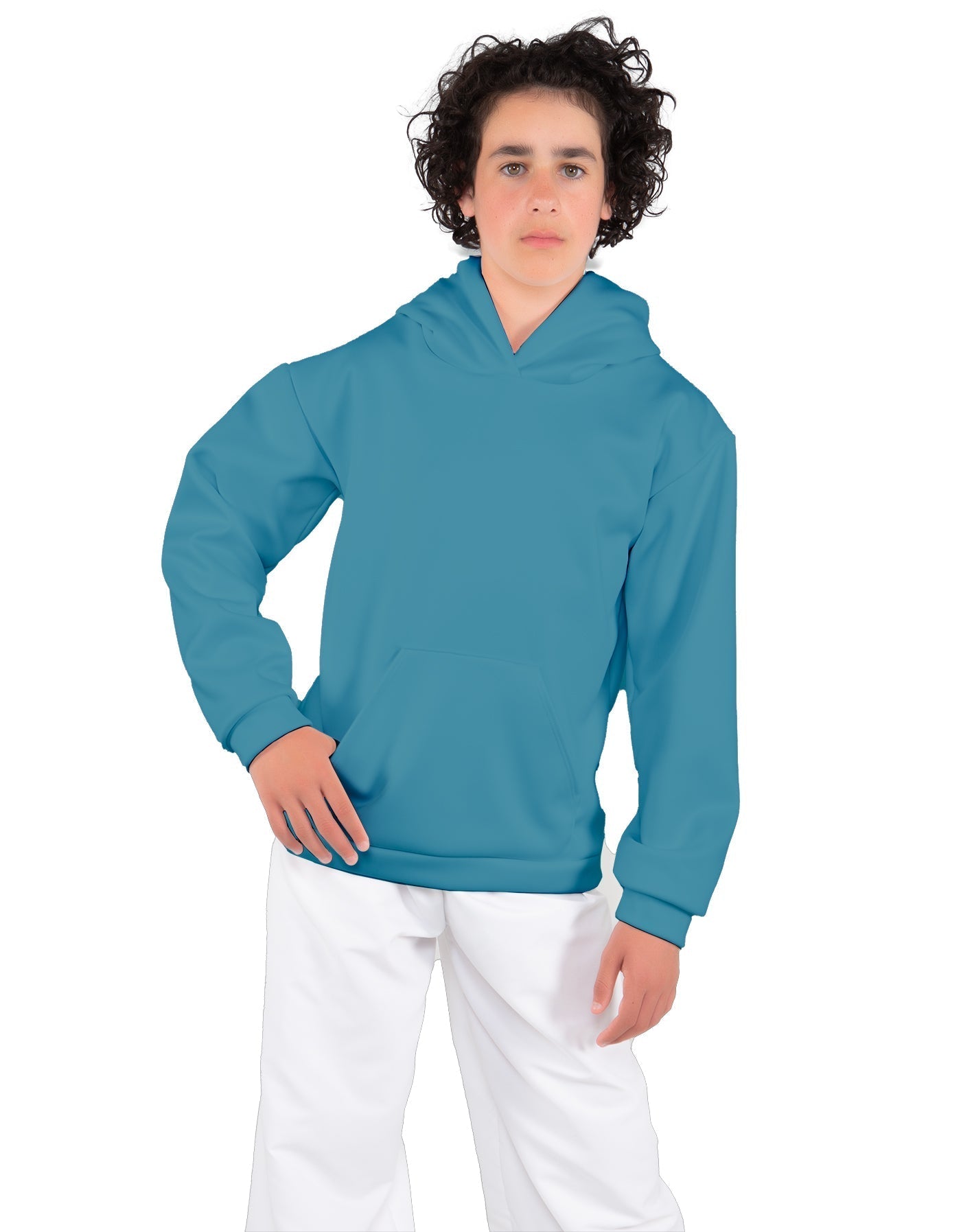 Solid Fleece Pullover Hoody