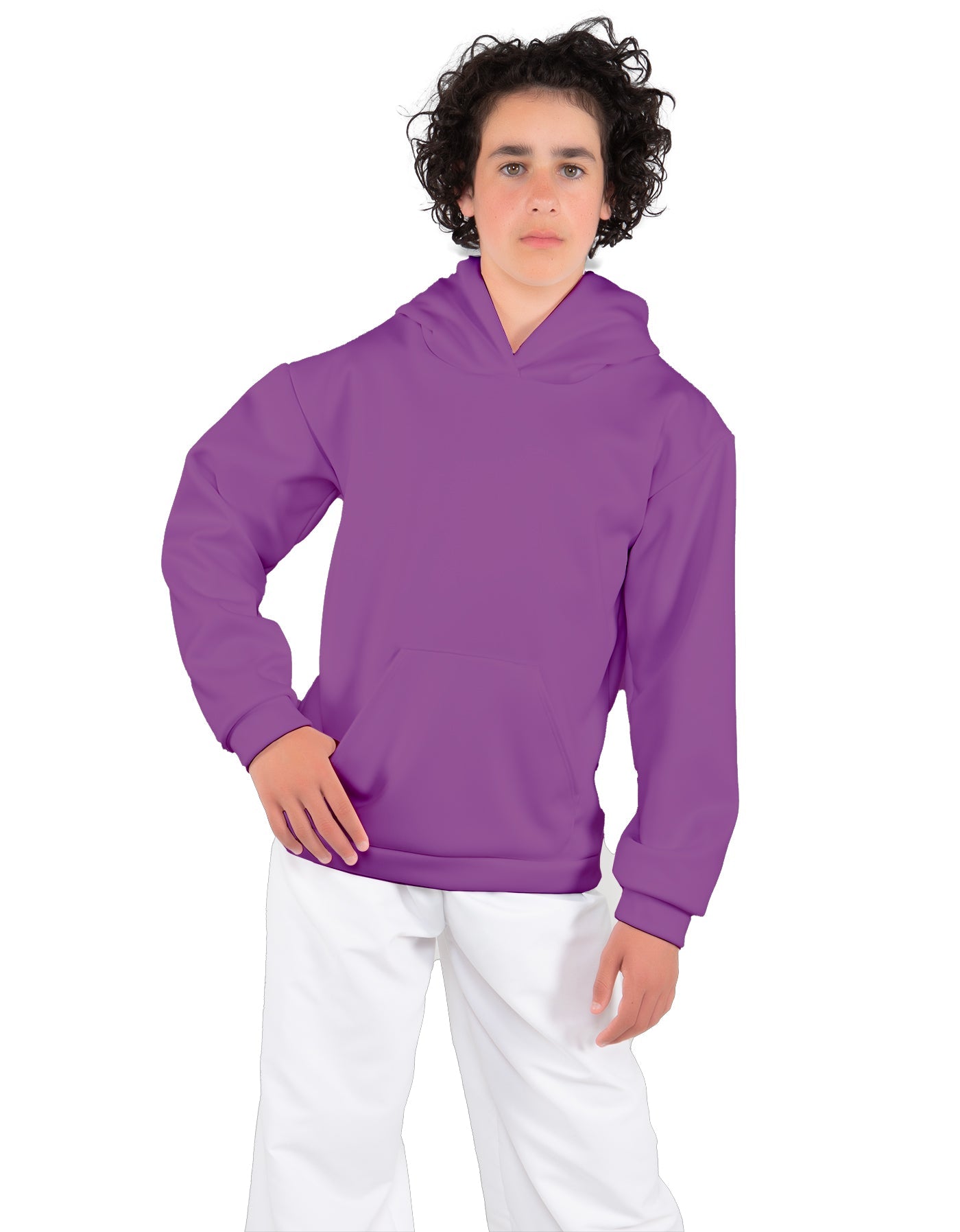 Solid Fleece Pullover Hoody