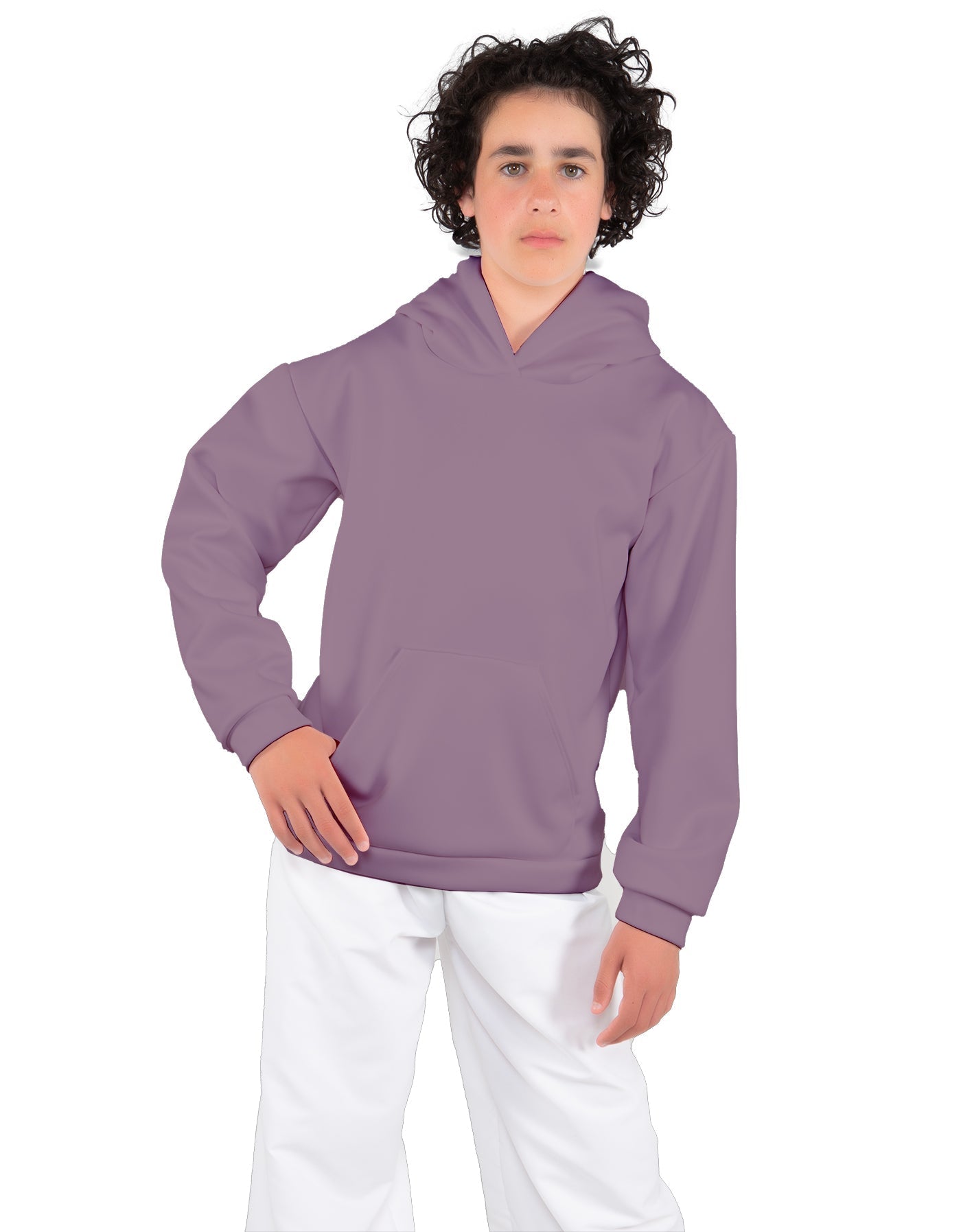 Solid Fleece Pullover Hoody