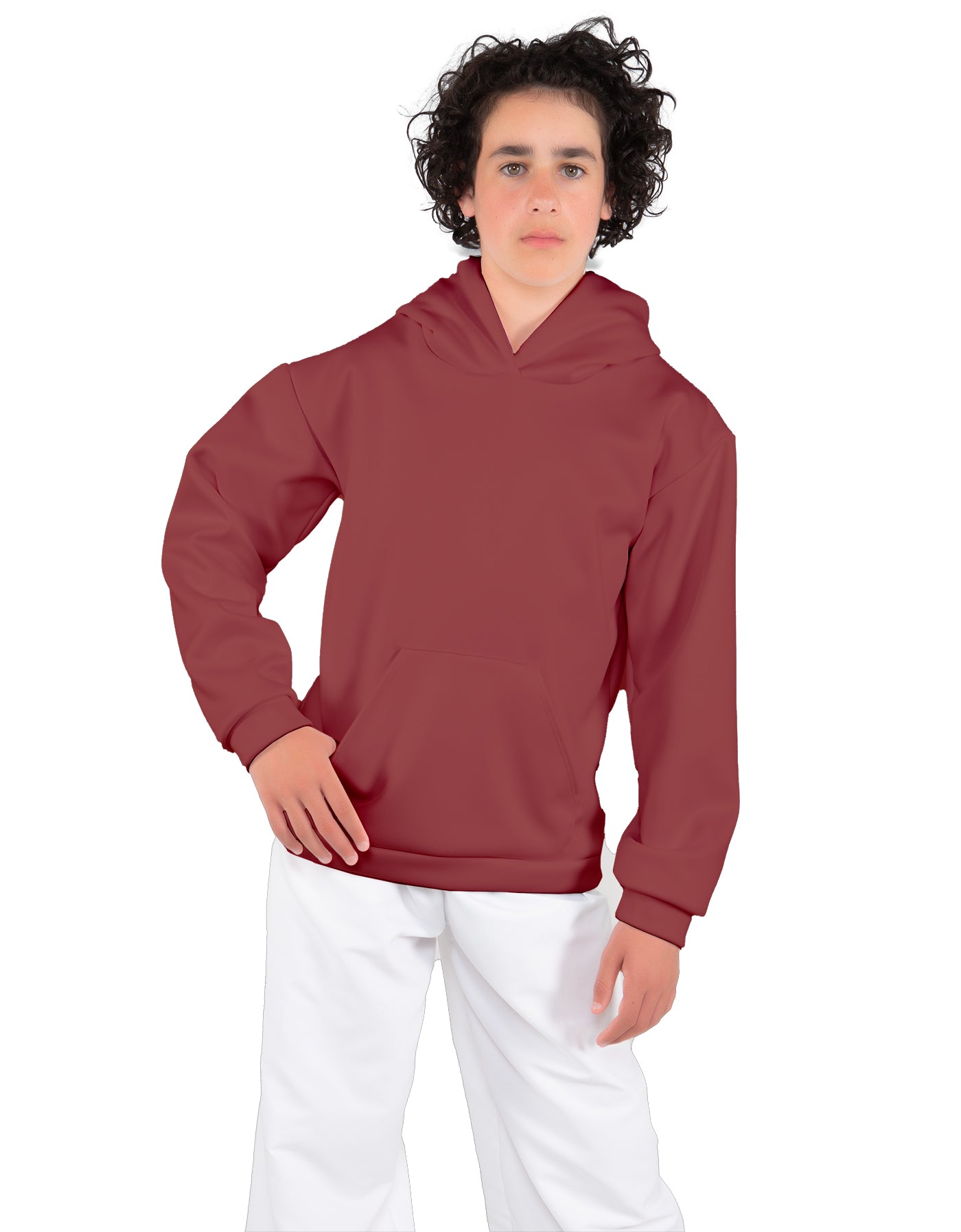 Solid Fleece Pullover Hoody