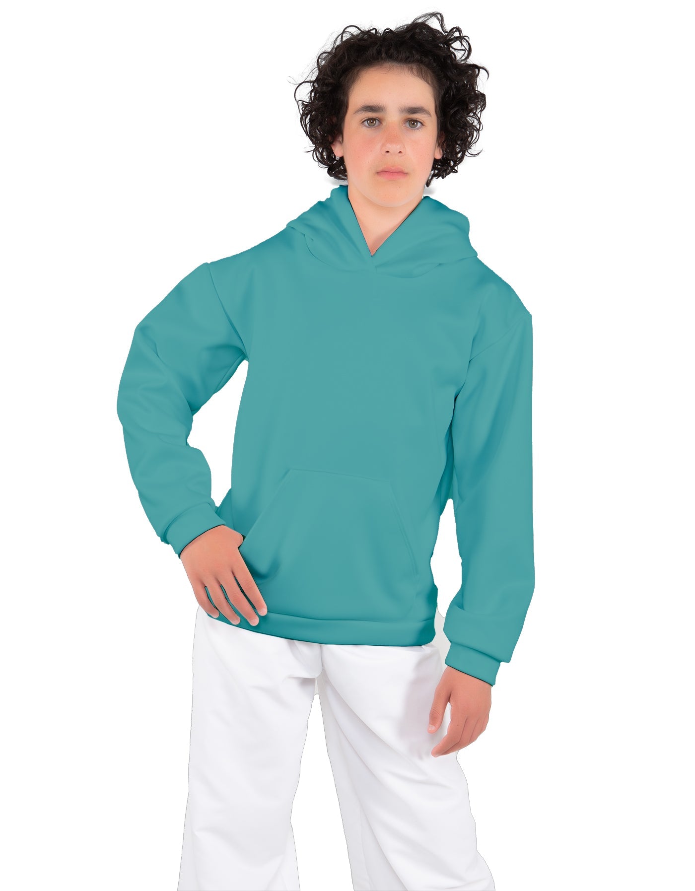 Solid Fleece Pullover Hoody