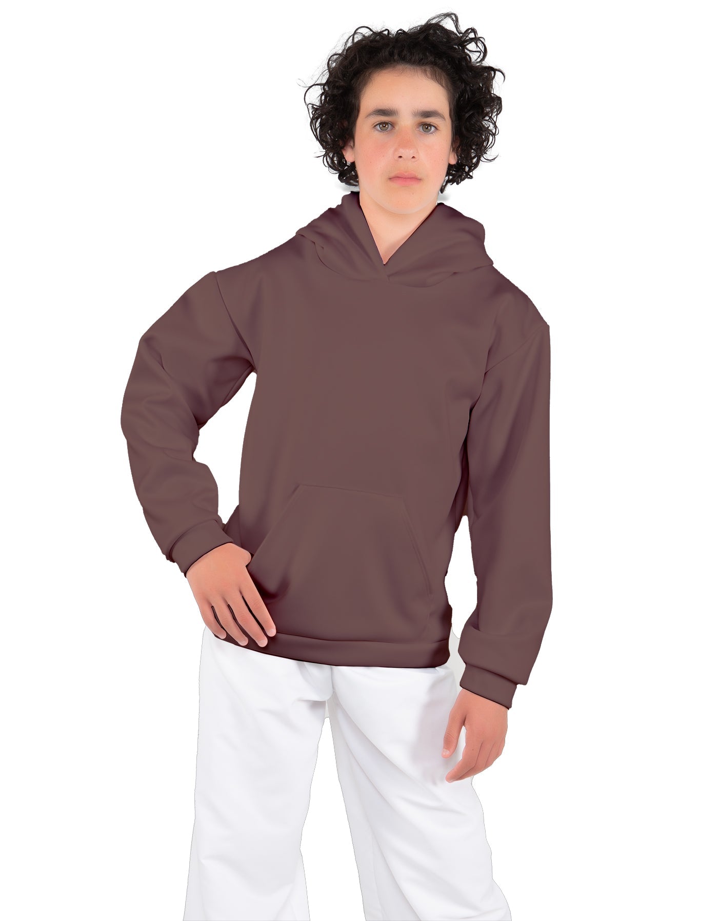 Solid Fleece Pullover Hoody