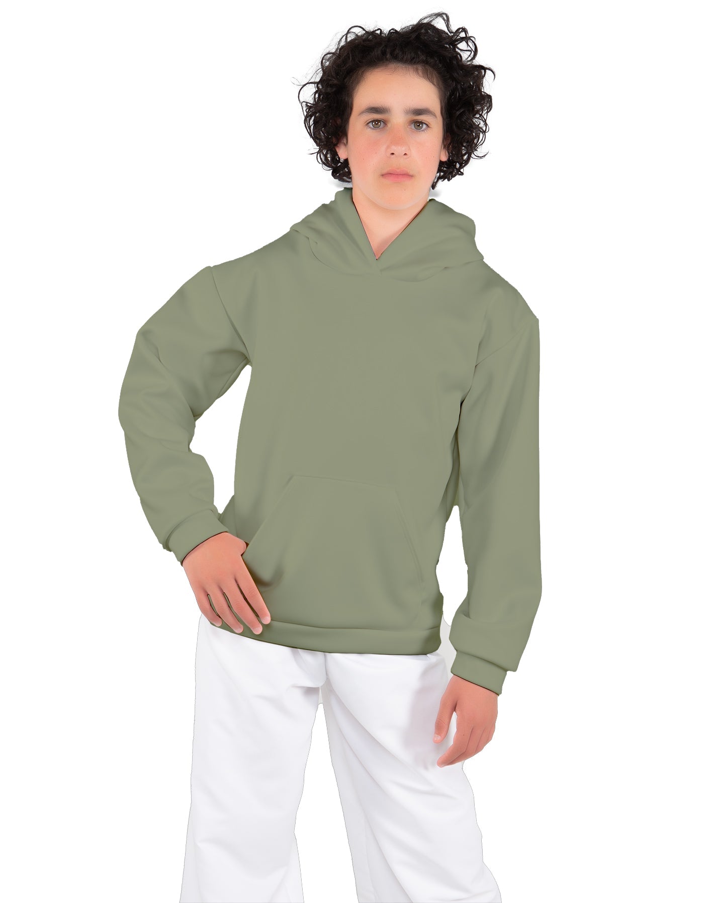 Solid Fleece Pullover Hoody