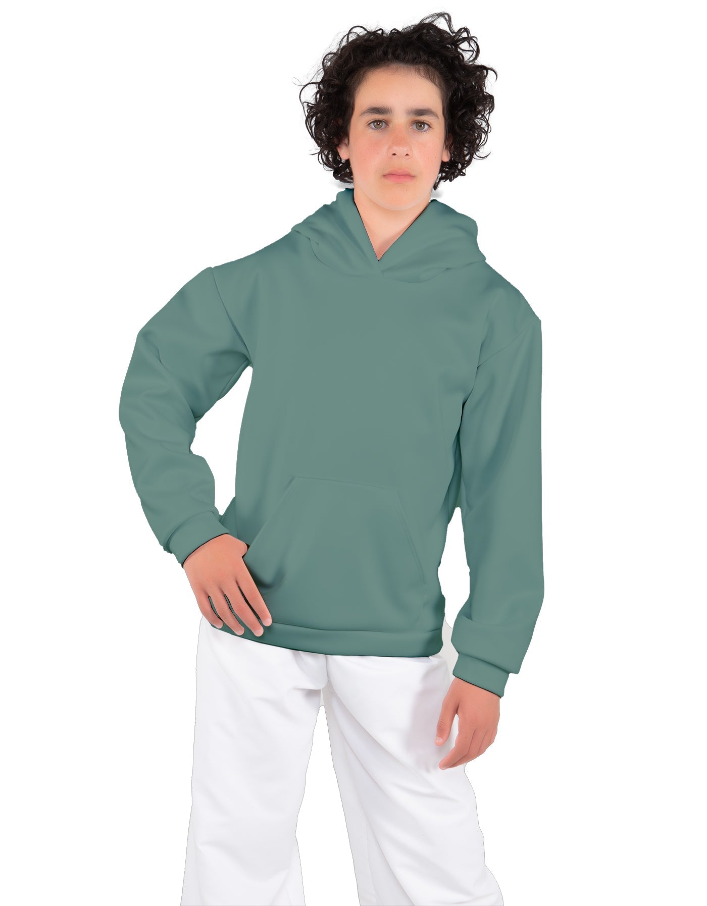 Solid Fleece Pullover Hoody