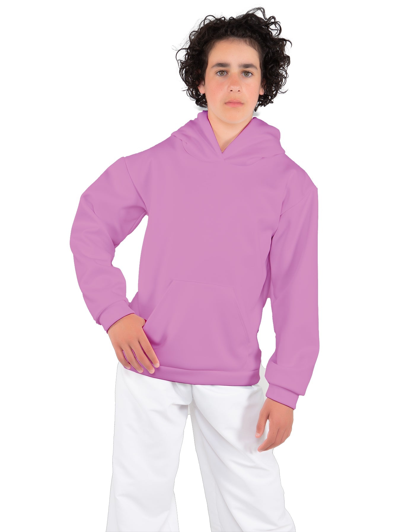 Solid Fleece Pullover Hoody