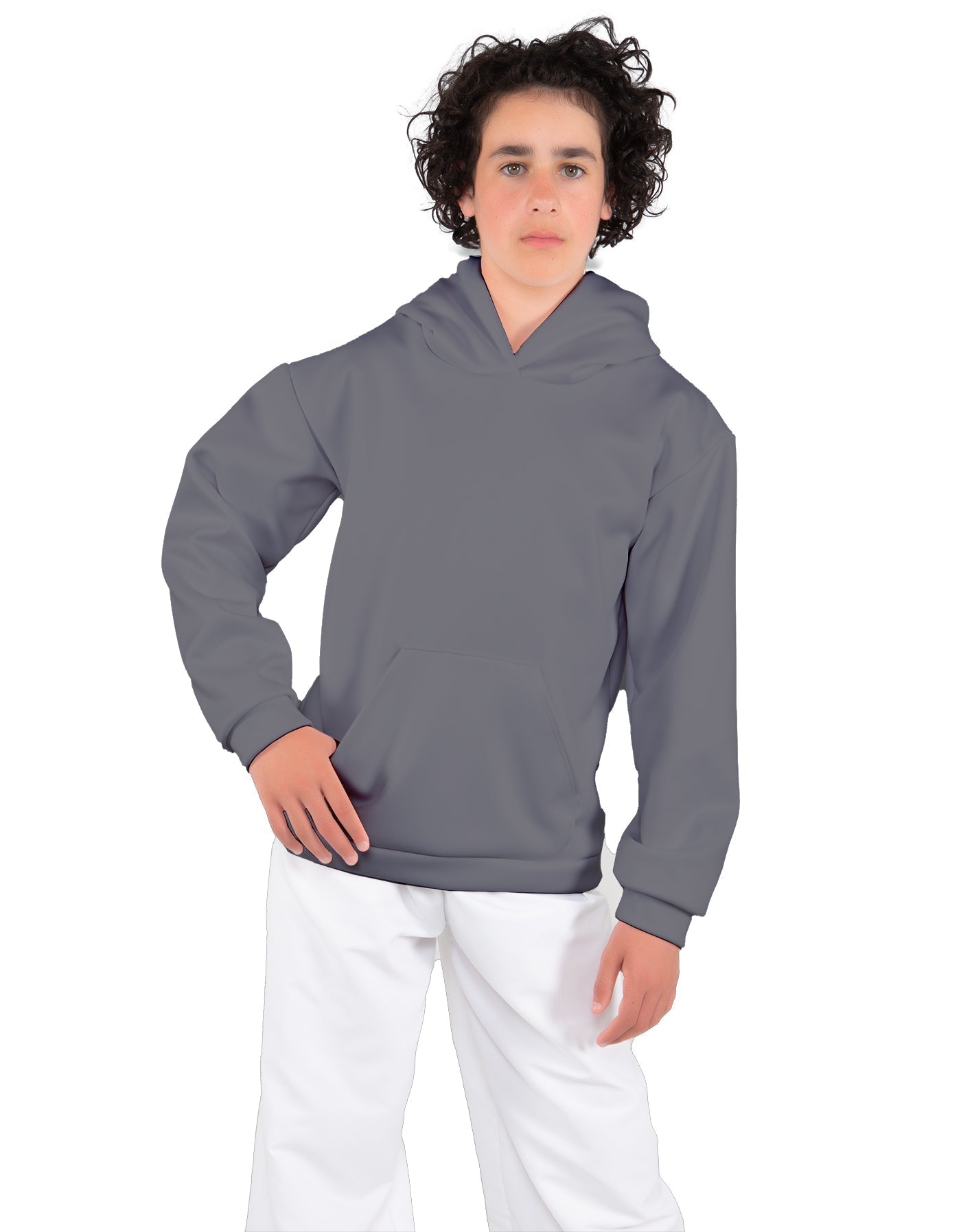 Solid Fleece Pullover Hoody