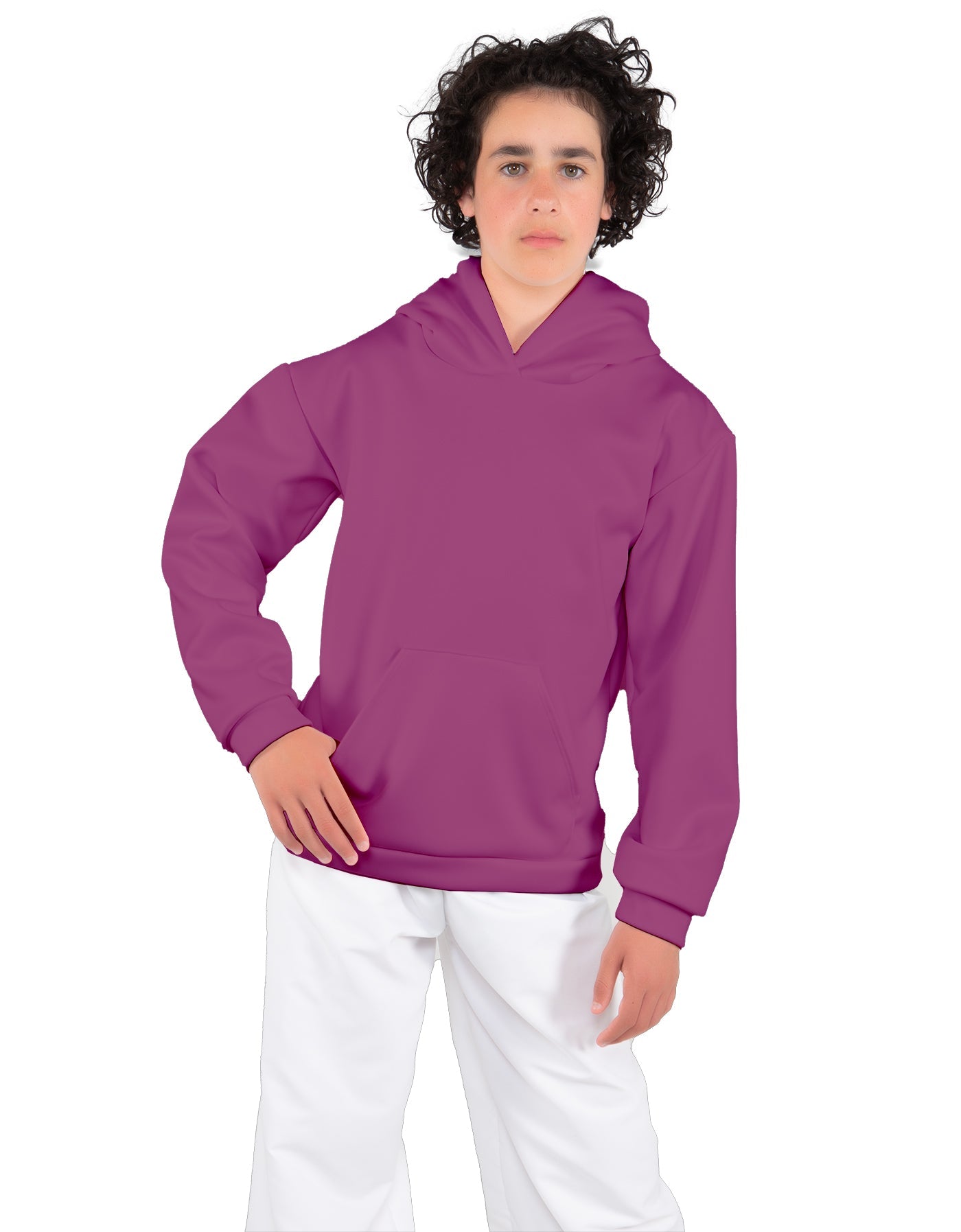 Solid Fleece Pullover Hoody