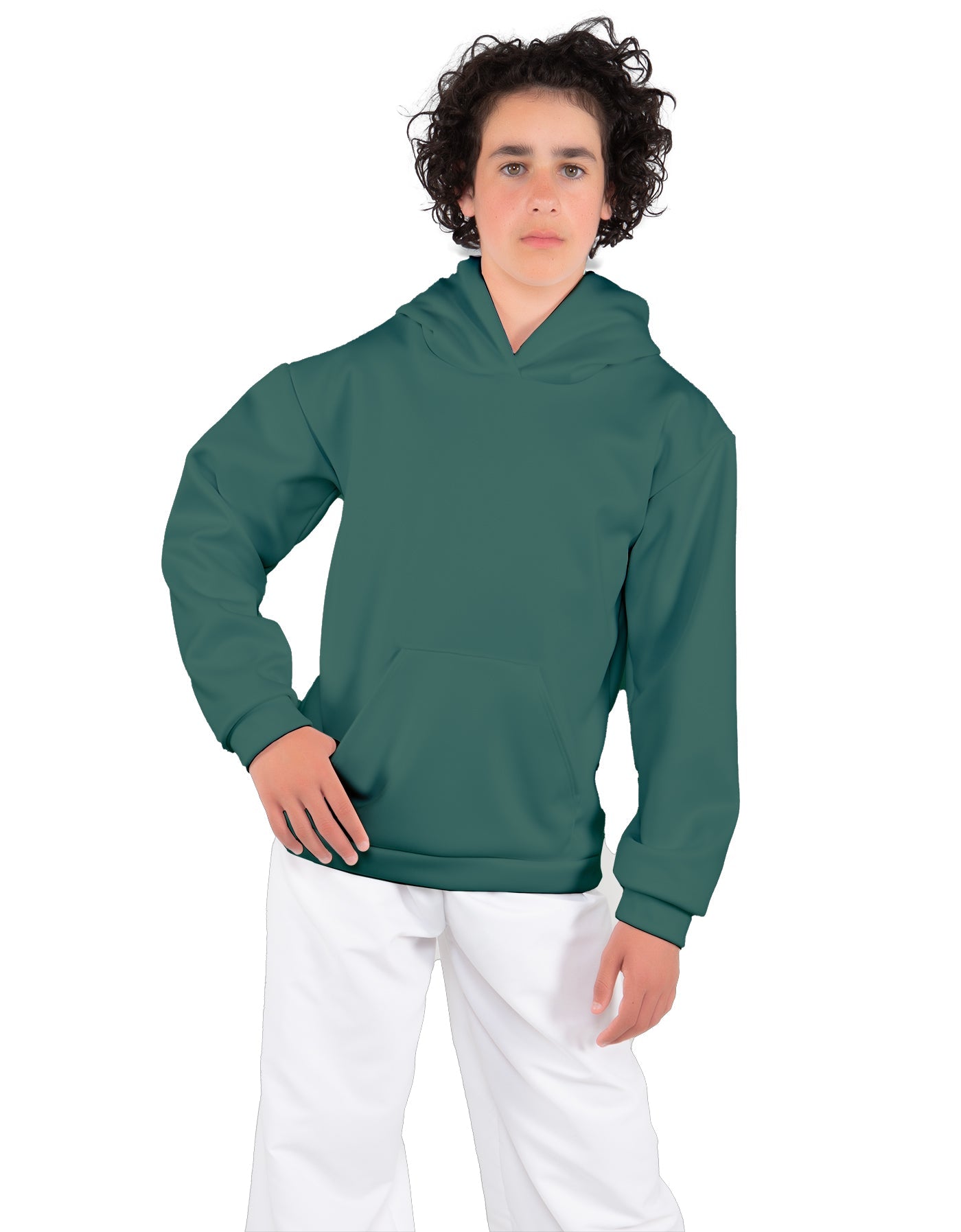 Solid Fleece Pullover Hoody