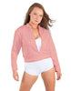 Solid Fleece Cropped Varsity Jacket