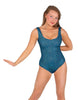 Solid Sequin Tank Leotard