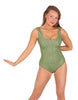 Solid Sequin Tank Leotard