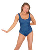 Solid Sequin Tank Leotard