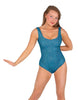 Solid Sequin Tank Leotard