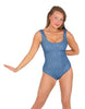 Solid Sequin Tank Leotard