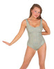Solid Sequin Tank Leotard