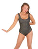 Solid Sequin Tank Leotard