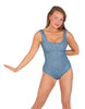 Solid Sequin Tank Leotard
