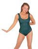 Solid Sequin Tank Leotard