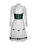 Jolly Holiday LS Puff Sleeve TNeck Dress with Character Skirt