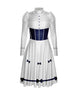 Jolly Holiday LS Puff Sleeve TNeck Dress with Character Skirt