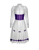 Jolly Holiday LS Puff Sleeve TNeck Dress with Character Skirt