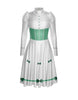 Jolly Holiday LS Puff Sleeve TNeck Dress with Character Skirt