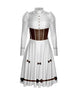 Jolly Holiday LS Puff Sleeve TNeck Dress with Character Skirt
