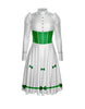 Jolly Holiday LS Puff Sleeve TNeck Dress with Character Skirt