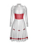 Jolly Holiday LS Puff Sleeve TNeck Dress with Character Skirt