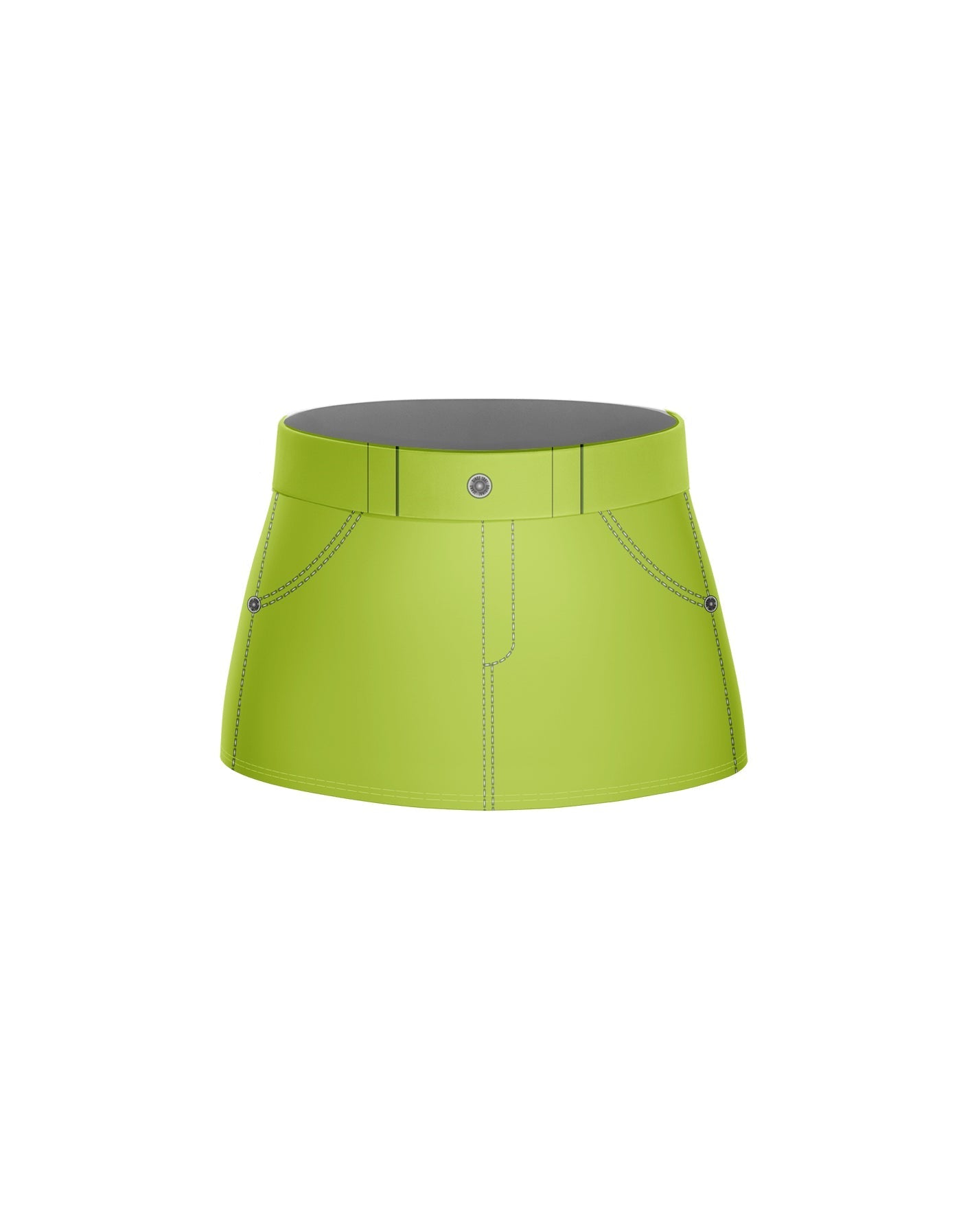 Demon Huntress Panel Skort with Waistband and Panty