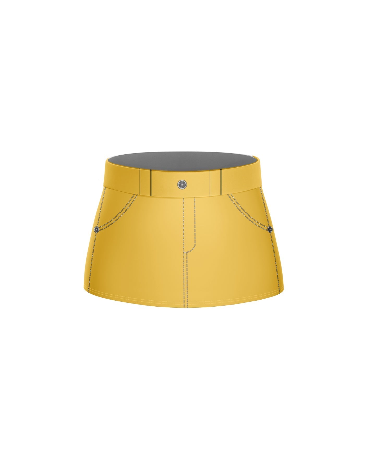 Demon Huntress Panel Skort with Waistband and Panty