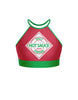 Feeling Hot Hot Hot Halter Binding Crop Top