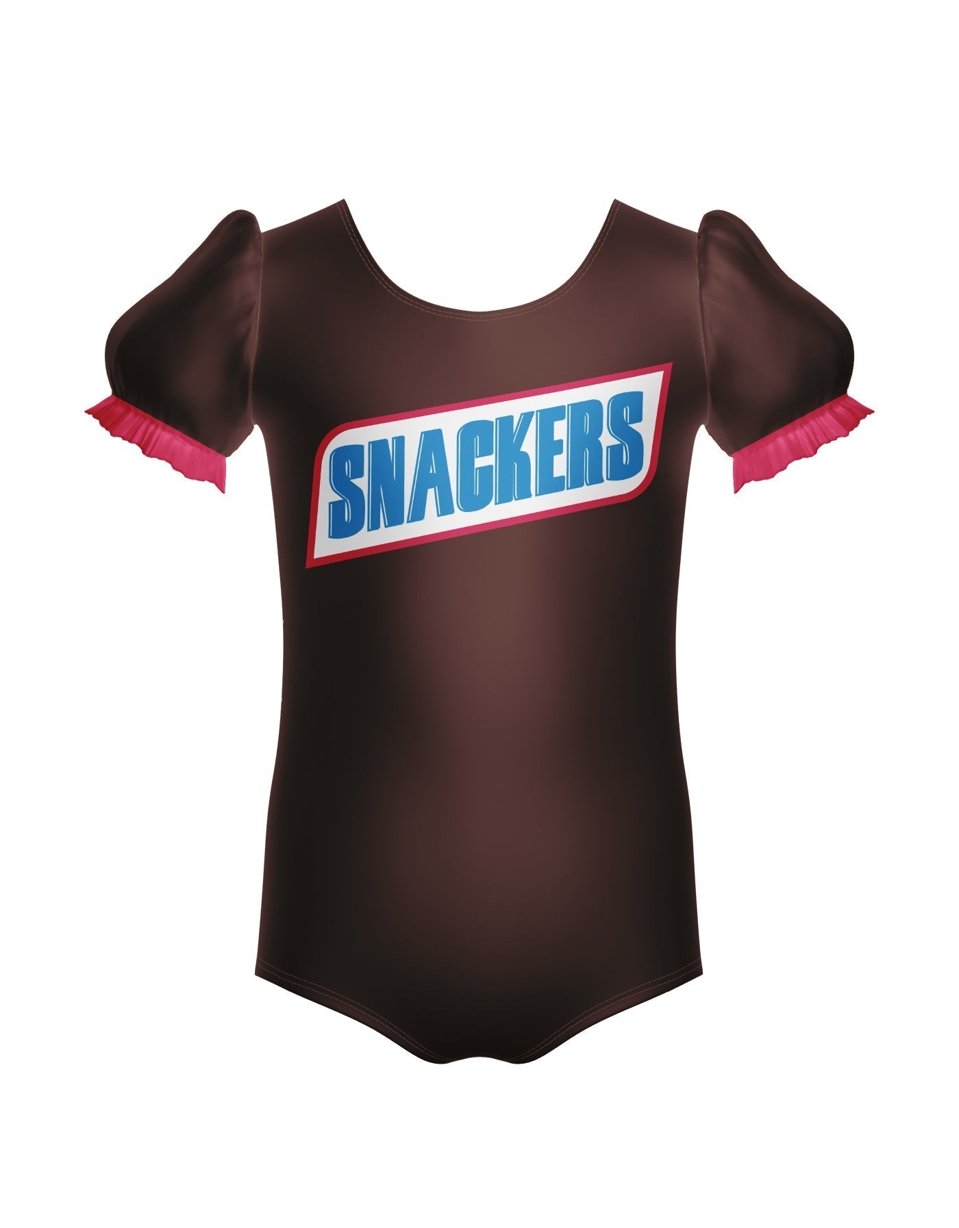 Snackers Chocolate Puff Sleeve Leotard