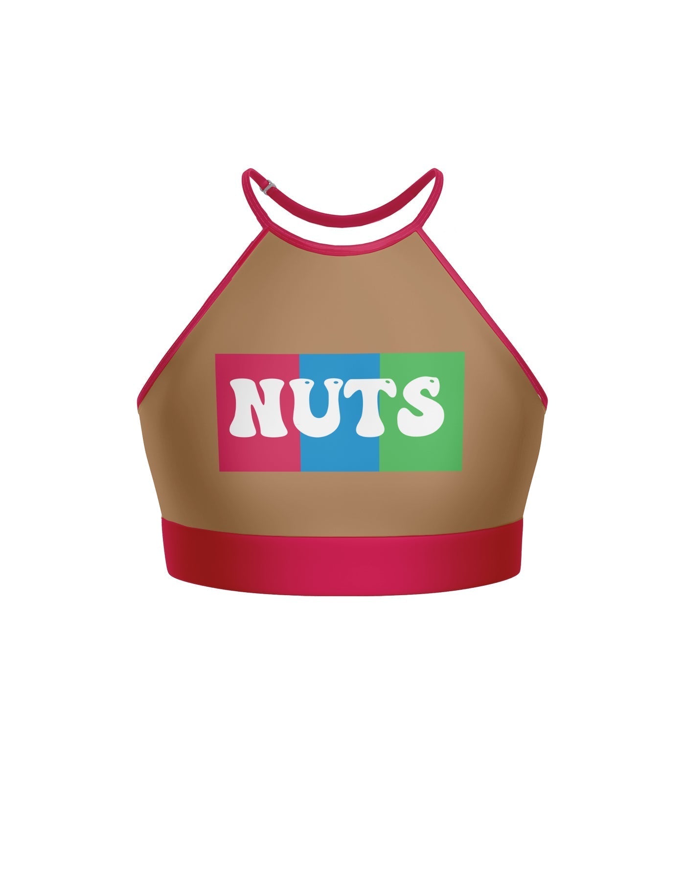 Peanut Butter Halter Binding Crop Top